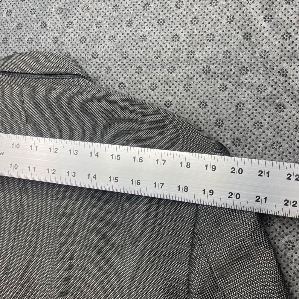 Vintage‎ USA Monsieur Givenchy Grey Double Breasted Blazer Jacket Peak Lapel 40L - Picture 5 of 14